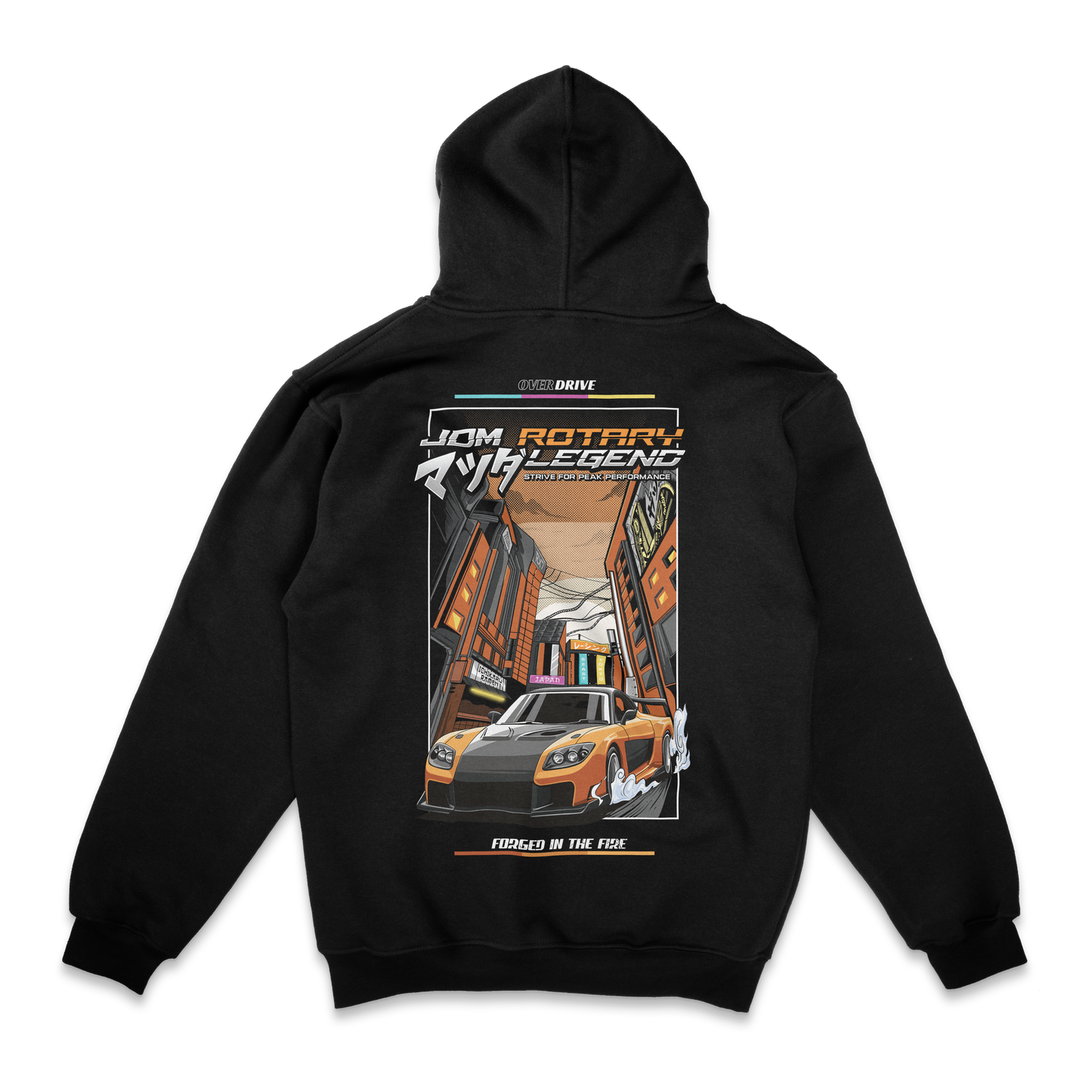 Opening Collection Mazda RX7 Black Hoodie
