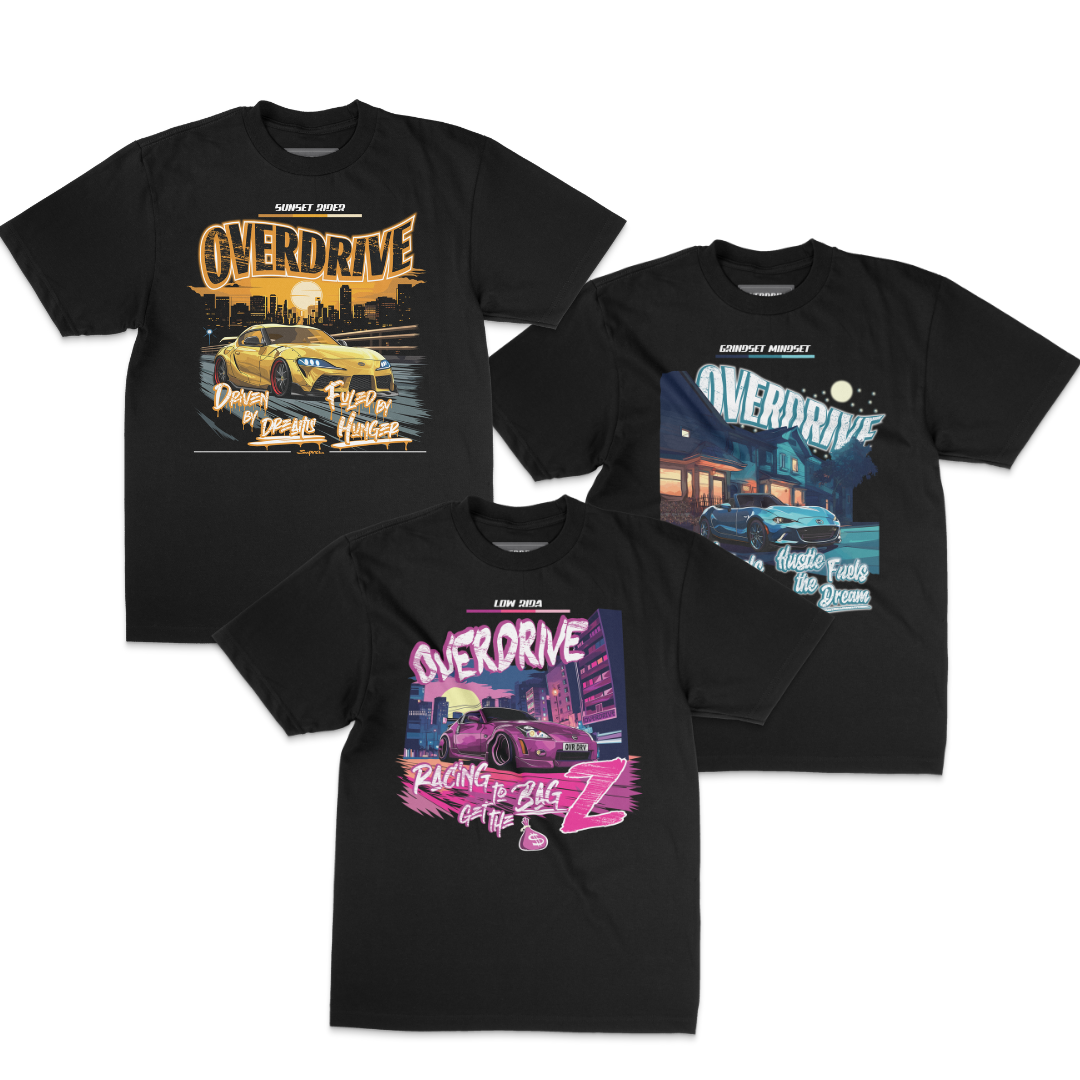 JDM Coupes Collection T Shirt 3-pack